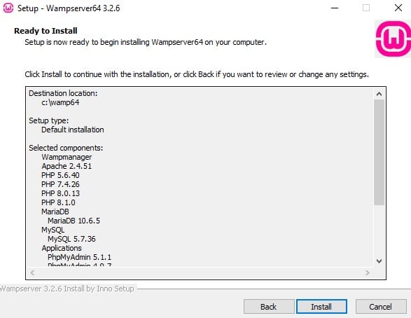 Instalar WampServer