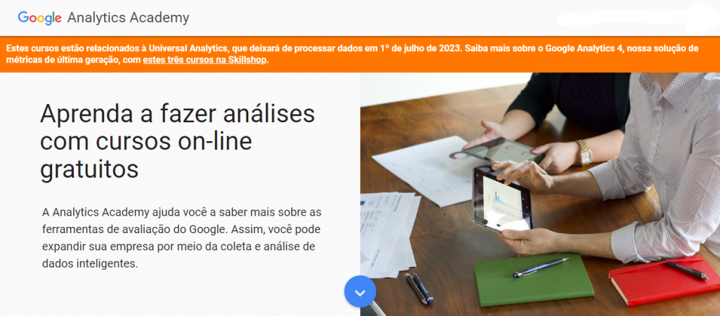 cursos da analytics academy