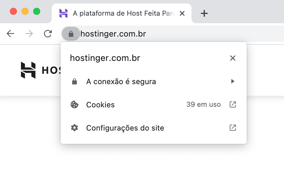 certificado de site seguro no chrome