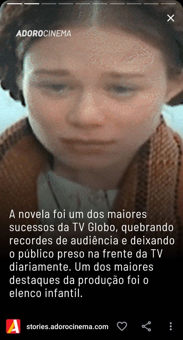 Story do Adorocinema fala sobre como a novela chocolate com pimenta foi um dos maiores sucessos da globo