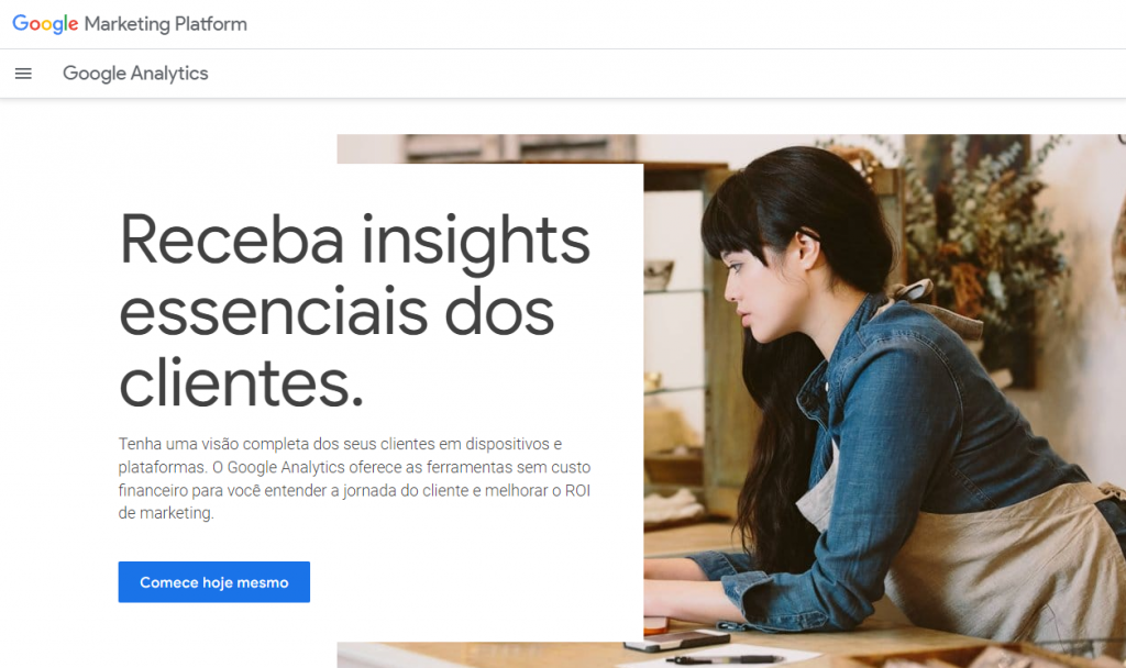 Ferramenta de análise da web do Google Analytics