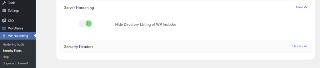 A listagem de diretórios ocultos do WP inclui a opção de ocultar o caminho do URL dos diretórios do WordPress.