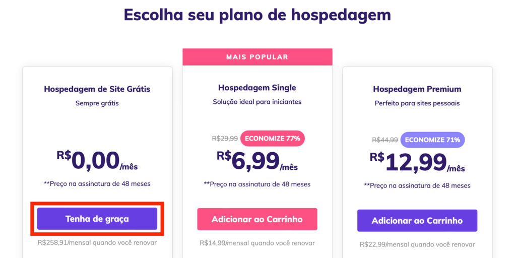 Hospedagem de Site com Domínio Grátis - HostGator