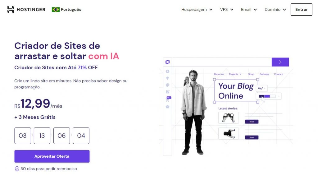 Contratação de serviços gerais Construtor de sites HTML