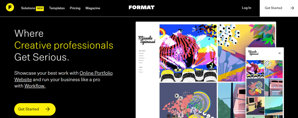 Homepage do criador Format