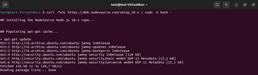 instalar node.js no ubuntu