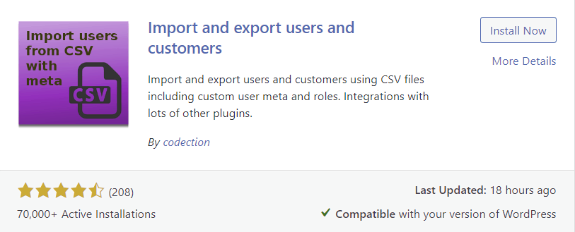 Plugin Import and Export Users and Customers para WordPress