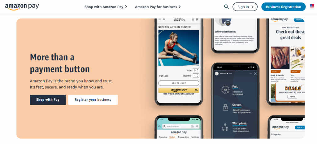 Tela inicial do Amazon Pay