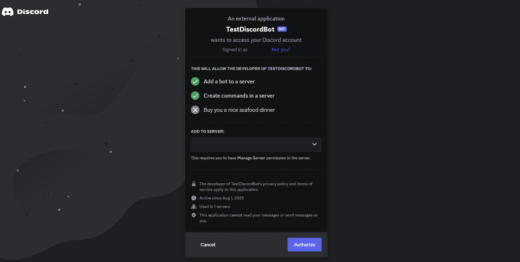 O link do Discord é :  Código