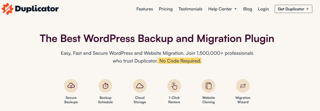 Plugin de Backup WordPress Duplicator