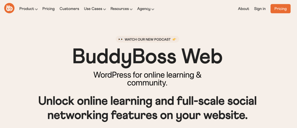 Site oficial do BuddyBoss, o melhor tema de Black Friday para fazer sua empresa crescer