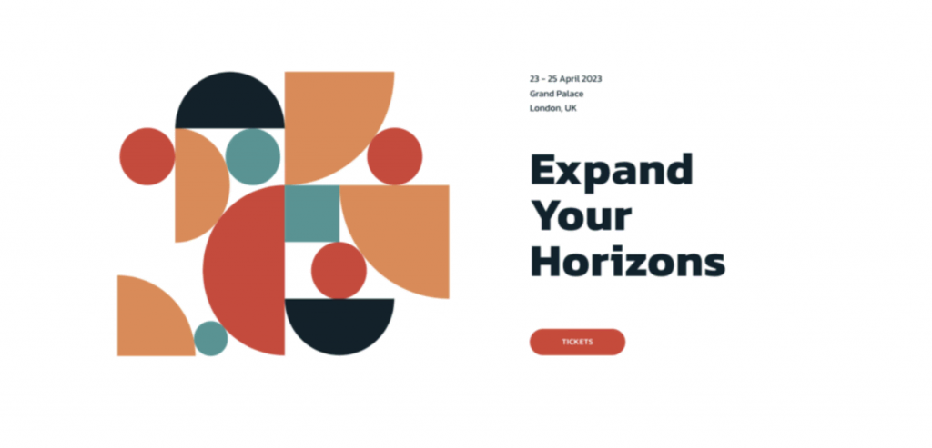 site expand your horizons com design de página única