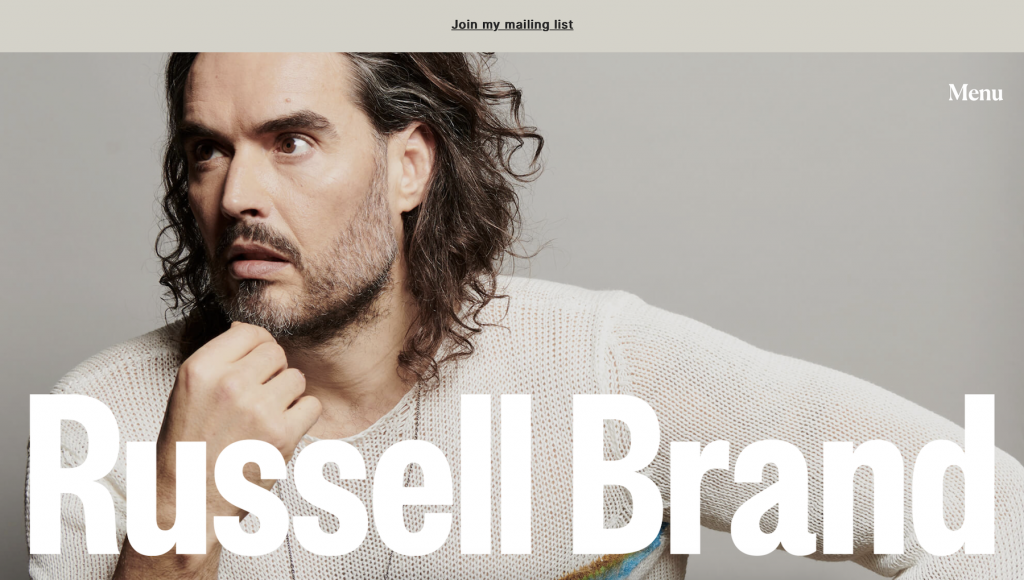 site de Russell brand