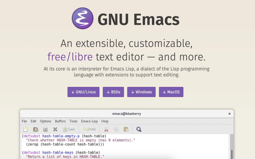 GNU Emacs