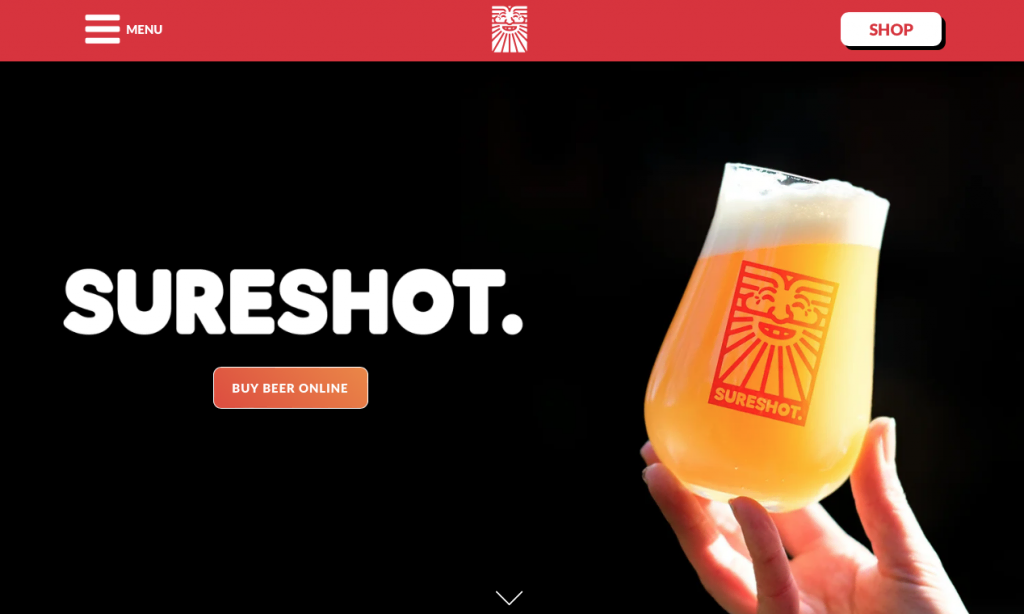 site da cervejaria sureshot