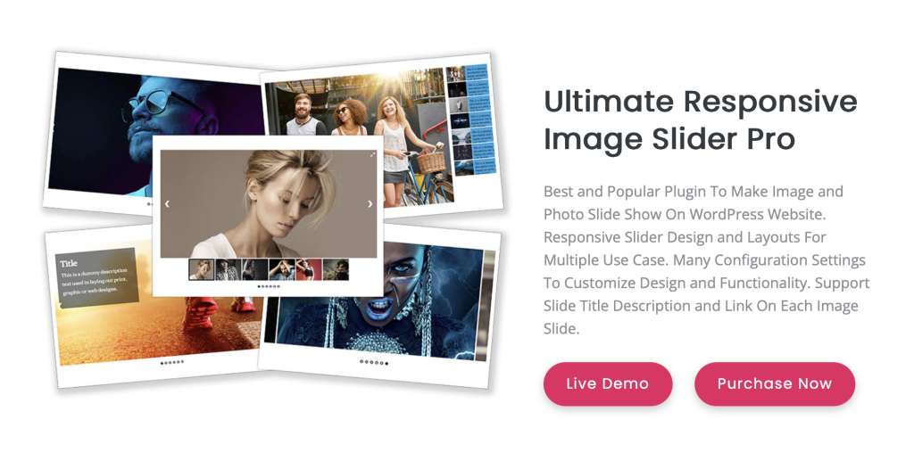 plugin Ultimate Responsive Image Slider para wordpress