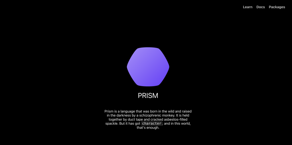 Site oficial Prism