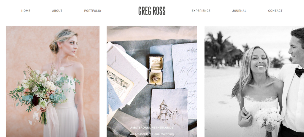 Página inicial do site de Greg Ross